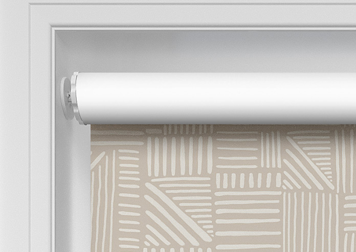 Irregular Tiles, Oatmeal - Twist&Fit Roller Blind - Image 10